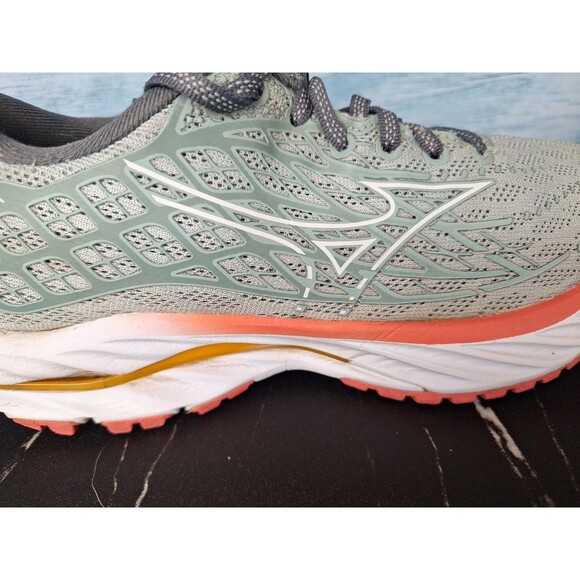 Mizuno Wave Inspire 20 XX Men\'s Gray Orange Running Shoes Sz 6.5 main image 16
